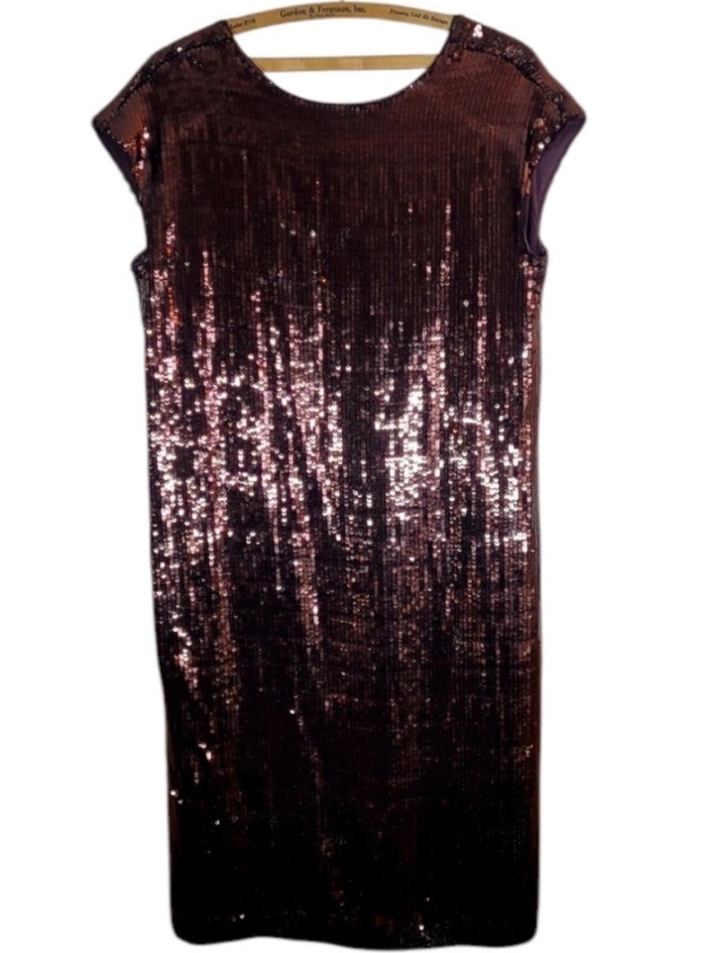 MAEVE Sequin Chocolate cocktail dress